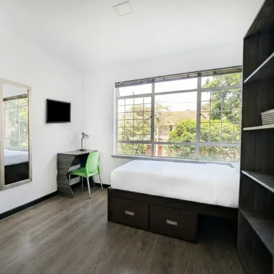 Habitación individual VIP con ventanal