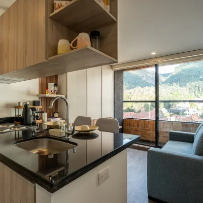 Apartamento amoblado para 3 personas en el edificio Citadinno de Bogotá